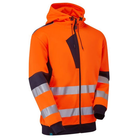 Supertouch Hi Vis Eco Zip Thru Hoodie Orange EN20471