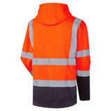 Supertouch Hi Vis Hoodie Orange Navy EN ISO 20471