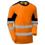 Supertouch Hi Vis Long Sleeve T-Shirt Orange CottonCool