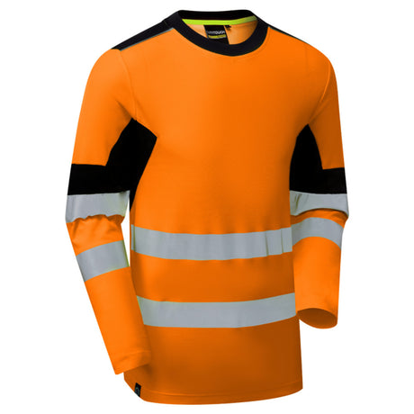 Supertouch Hi Vis Long Sleeve T-Shirt Orange CottonCool