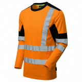 Supertouch Hi Vis Long Sleeve T-Shirt Orange CottonCool