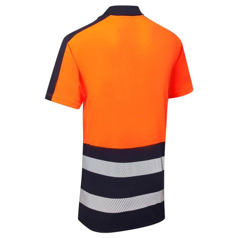 Supertouch Hi Vis Polo Shirt Orange Recycled CoolAir