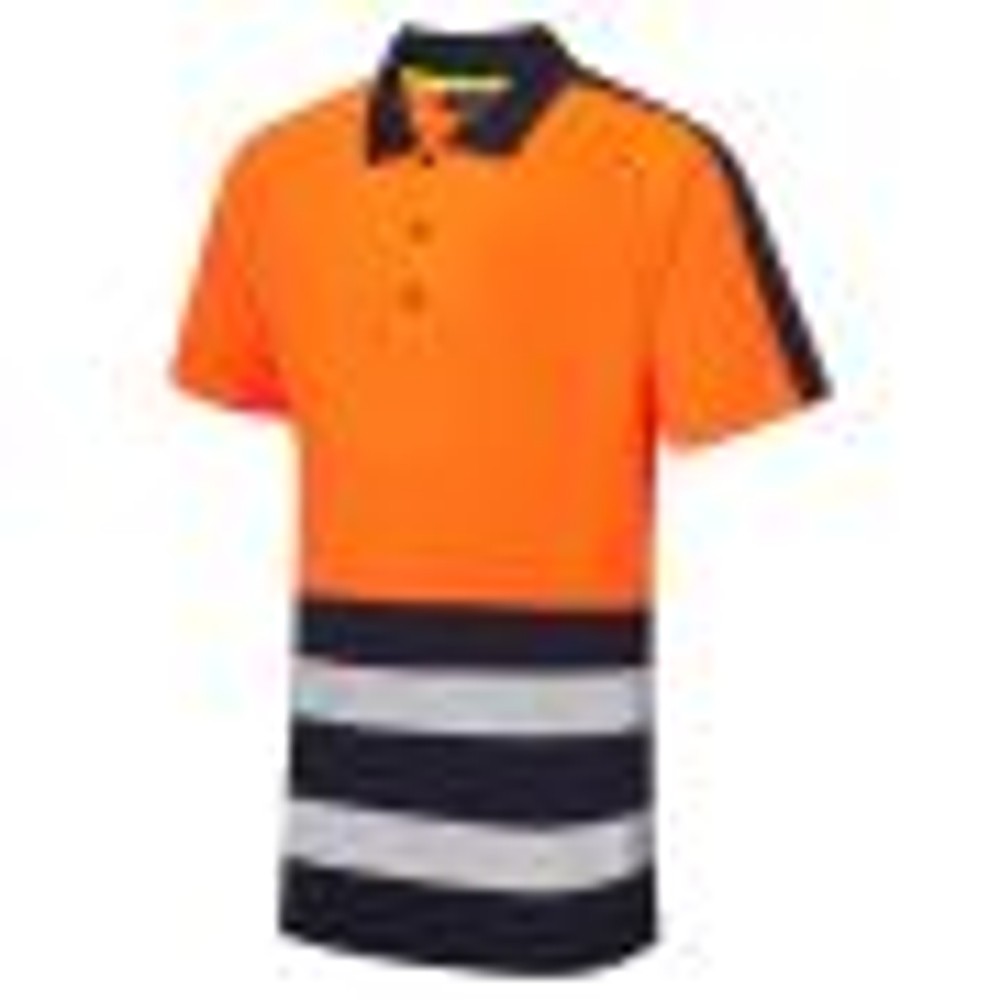Supertouch Hi Vis Polo Shirt Orange Recycled CoolAir