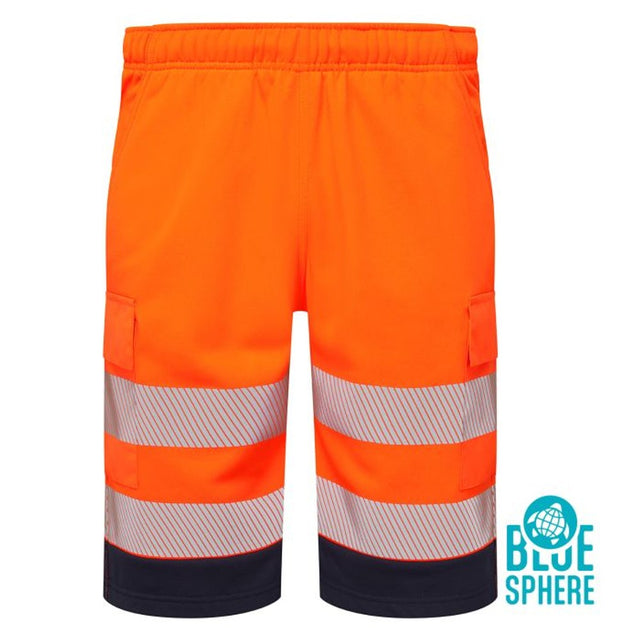 Supertouch Hi Vis Shorts Orange CottonCool Railway