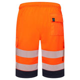 Supertouch Hi Vis Shorts Orange CottonCool Railway