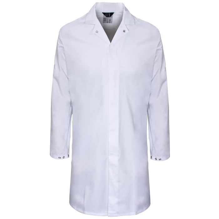 Supertouch Polycotton Food Coat Hidden Pocket Lab Catering Workwear