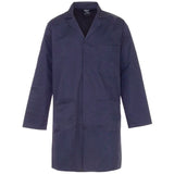 Supertouch Polycotton Lab Coat Concealed Stud Fastener White