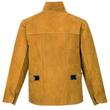 Portwest SW34 Leather Welding Jacket Class 2 Split Cowhide Protection