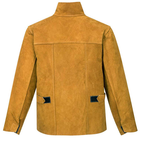 Portwest SW34 Leather Welding Jacket Class 2 Split Cowhide Protection