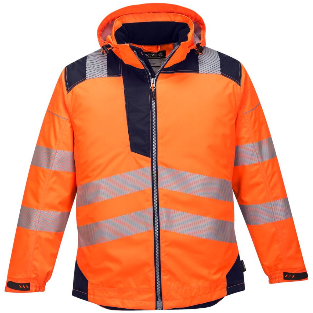 Portwest T400 Hi Vis Winter Jacket Waterproof Insulated Work Coat