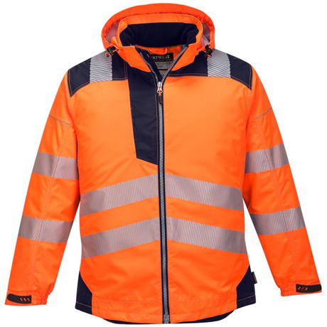 Portwest T400 Hi Vis Winter Jacket Waterproof Insulated Work Coat