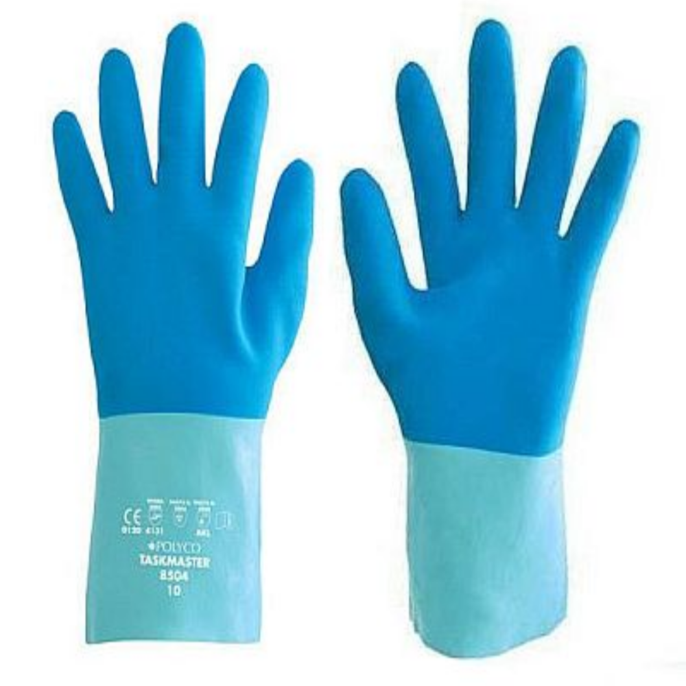 Polyco Taskmaster Chemical Resistant Gauntlet 30cm Latex Heat Safe