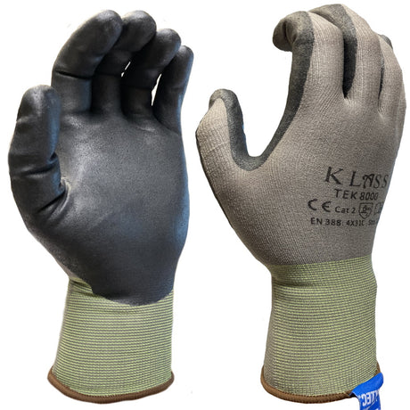 Klass TEK 8000 Cut-Resistant Gloves Level C Tsunooga Nitrile Foam