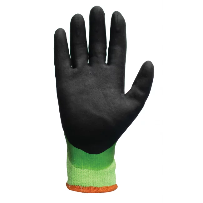 traffi green cut d waterproof winter glove