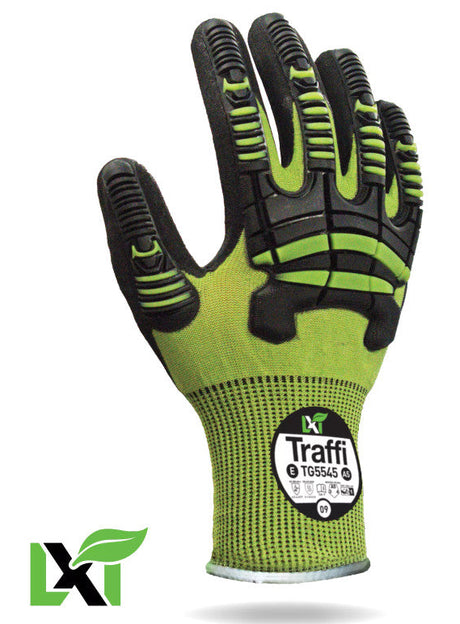 Traffi Cut E Impact Protection Gloves Nitrile TPR