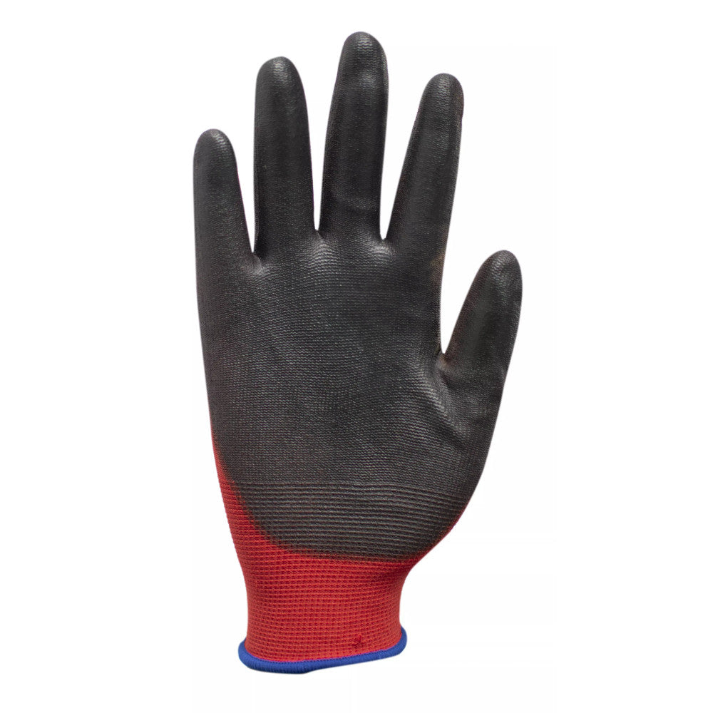 Traffi TG1210 PU Coated Work Gloves Cut A Red