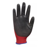 Traffi TG1210 PU Coated Work Gloves Cut A Red