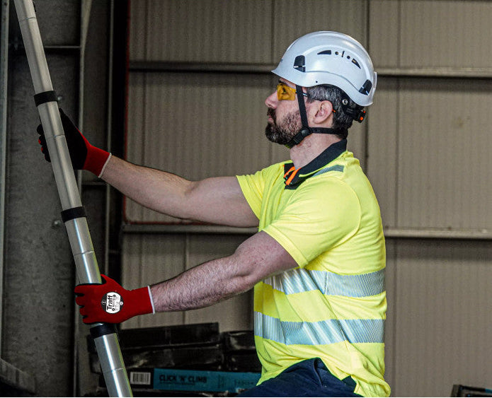 Traffi TG1110 Cut Level A Nitrile Grip Safety Gloves