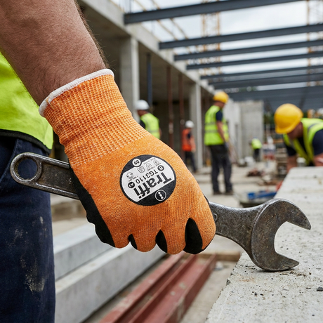 Traffi TG3110 Cut Level C Sandy Nitrile Work Gloves