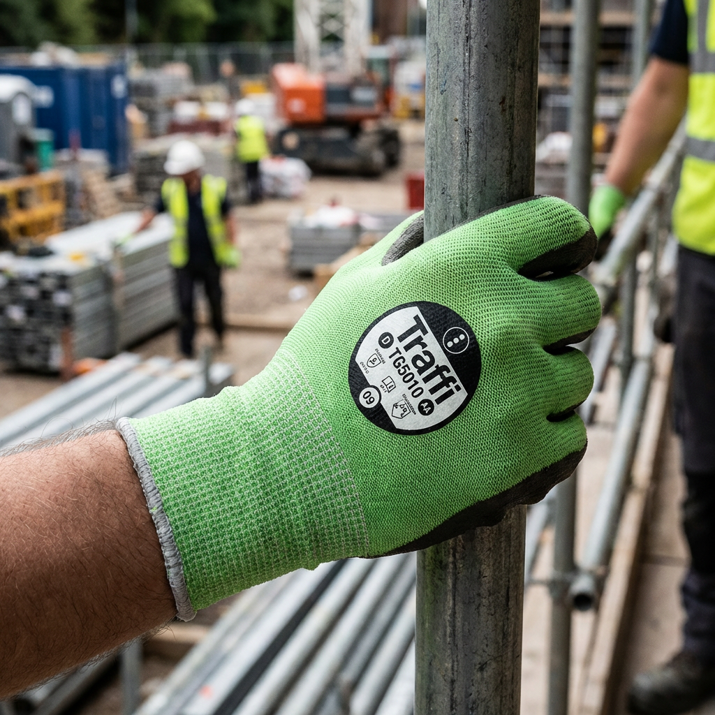 Traffi TG5010 Cut Level D PU Gloves Touchscreen
