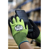 Traffi TG6240 Cut Level E Nitrile Gloves LXT