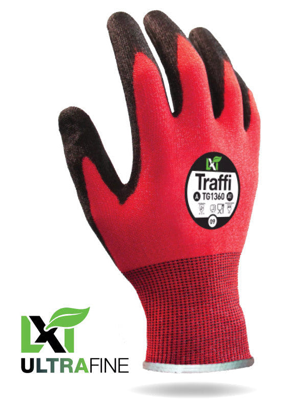 Traffi TG1360 Cut Level A Ultrafine PU Work Gloves
