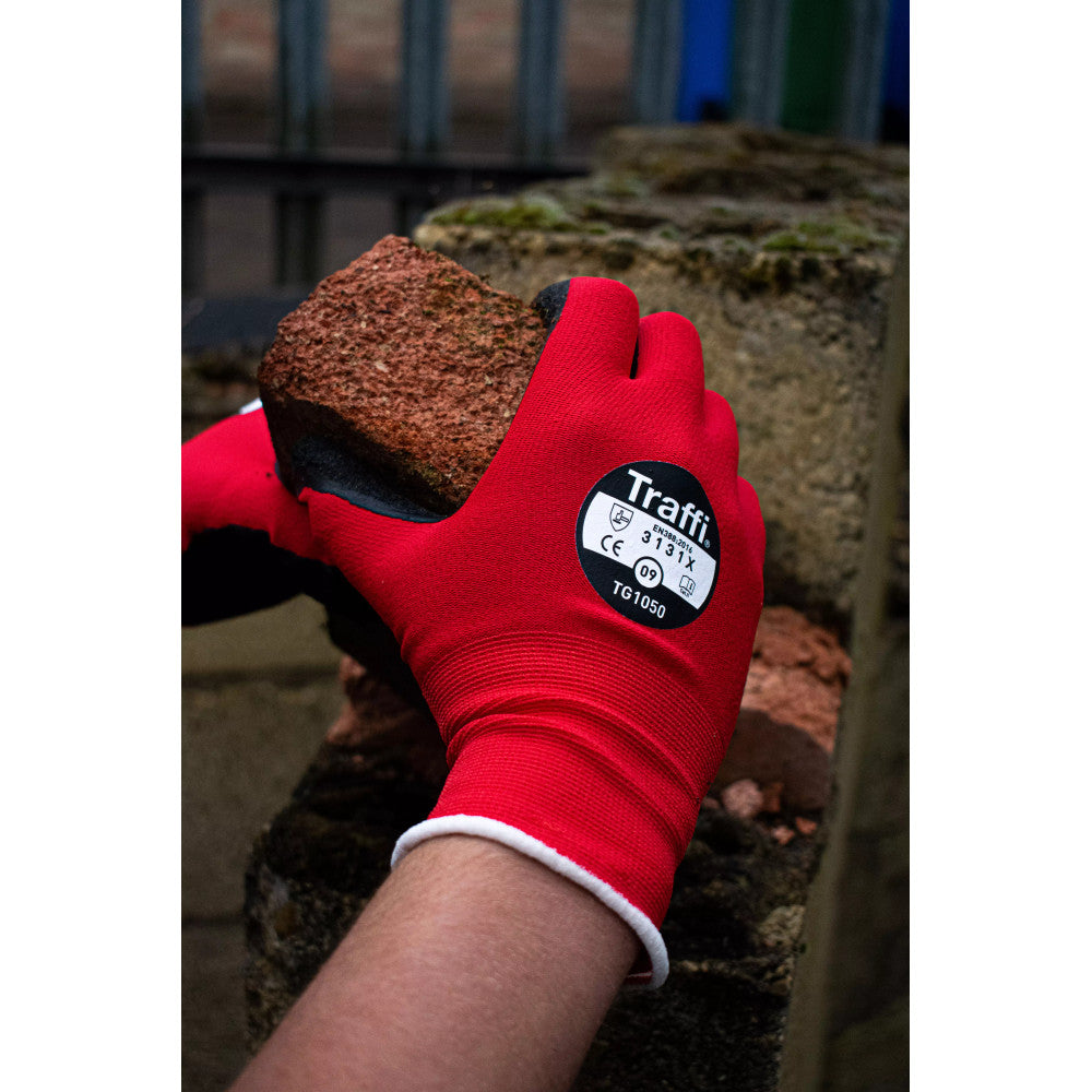 Traffi TG1050 X-Dura Latex Palm Coated Gloves