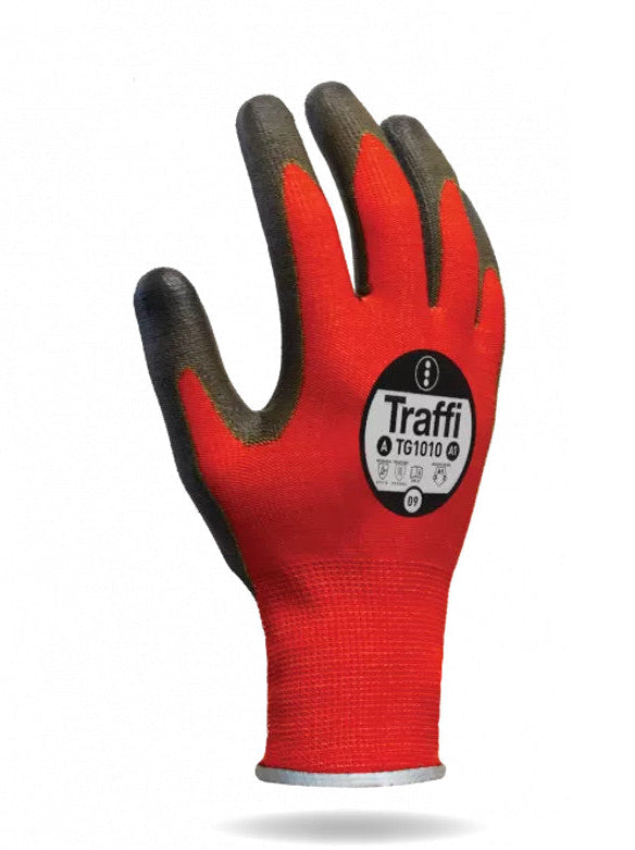 Traffi TG1010 Lightweight PU Work Gloves Cut Level A