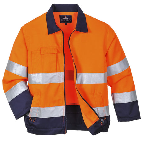 Texpel Stain Resistant Madrid Hi-Vis Jacket Class 3, Railspec (orange)