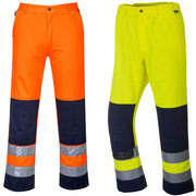 Stain Resistant High Vis Work Trousers 245g Class 2, Railspec (orange)