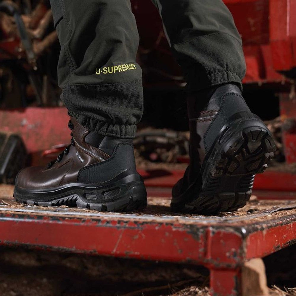 U-Power Helsinki Safety Boot S3S ESD Brown Leather
