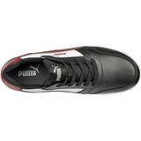 Puma Safety FRONTCOURT Low Safety Shoes S3L ESD Black White Red