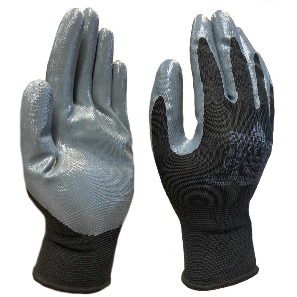 Delta Plus VE712GR Pesticide Gloves Nitrile Palm GR Rated Work Gloves