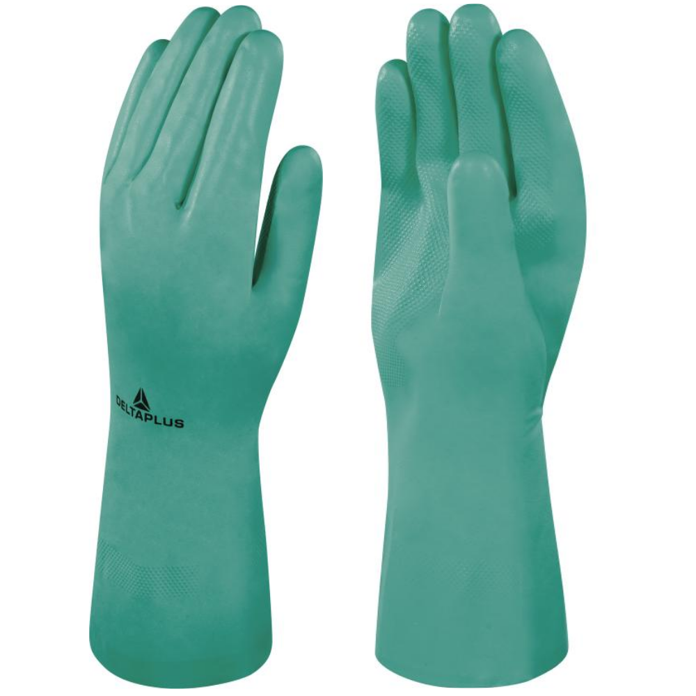 Delta Plus Green Nitrile Chemical Gauntlet -33 cm 13"