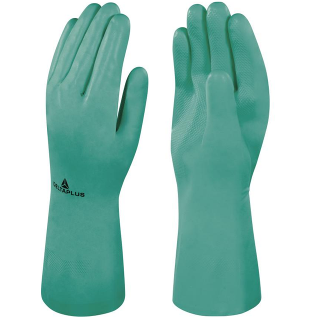 Delta Plus Green Nitrile Chemical Gauntlet -33 cm 13"