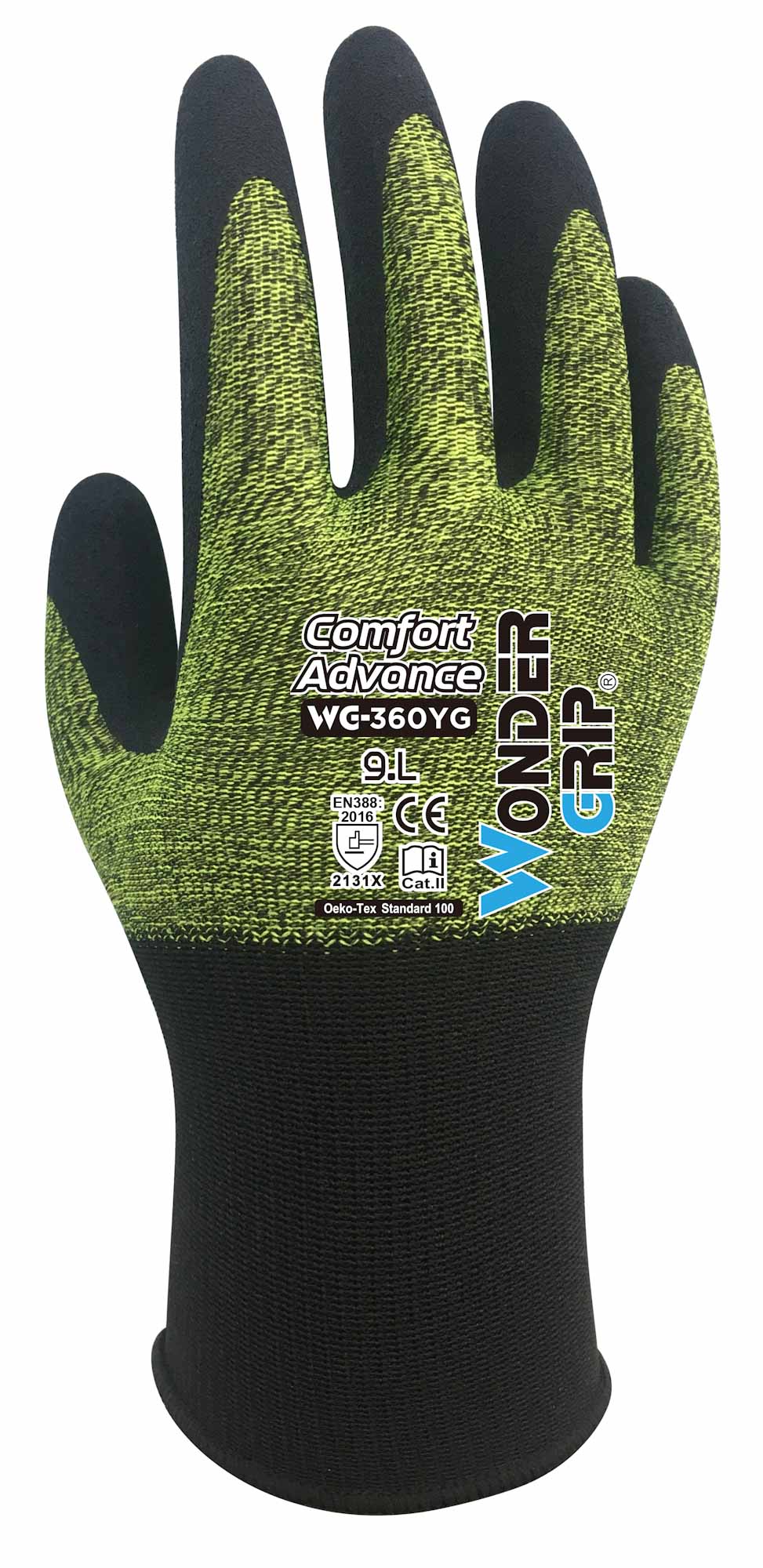 Wondergrip Comfort Advance Work Gloves Latex Grip Touchscreen Compatible
