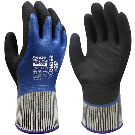 Wondergrip Freeze Flex Plus Waterproof Freezer Gloves -20°C Cold Resistant