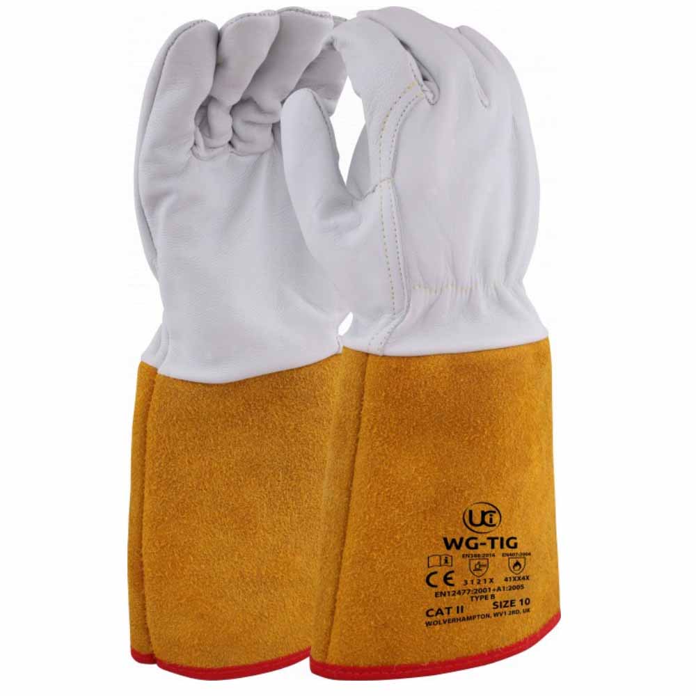 UCi WG-TIG Premium TIG Welding Gauntlet Goat Leather Aramid Stitched