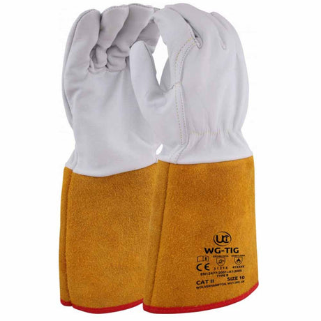 UCi WG-TIG Premium TIG Welding Gauntlet Goat Leather Aramid Stitched