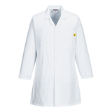 white lab coat