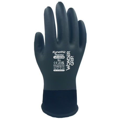 Wondergrip WG-0038 Kynethic Thermo Thermal Work Gloves Wet & Oily Grip Cold Protection