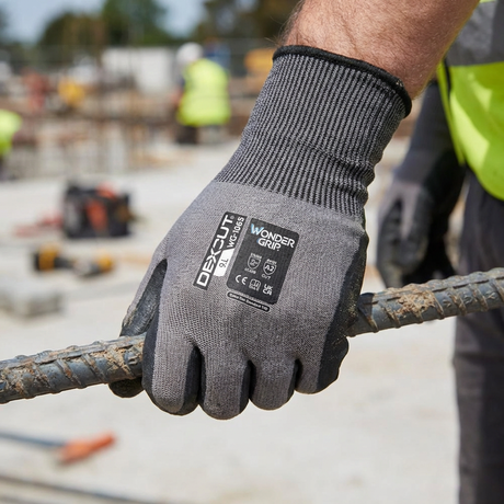 Wondergrip WG-1865 DEXCUT Cut Resistant Gloves Level B NBR Coated Work Gloves