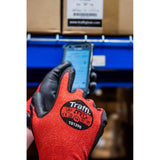 Traffi TG1290 Cut Level A PU Work Gloves Anti-Static