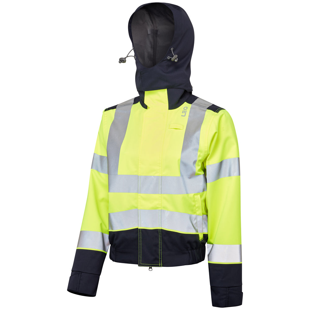 Leo Workwear Honeychurch Womens Hi Vis Coverall Orange Railway 2-Part