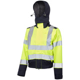 Leo Workwear Honeychurch Womens Hi Vis Coverall Orange Railway 2-Part
