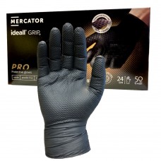 Ideall Grip 3D Diamond Textured Nitrile Powder free Gloves x 50 hands
