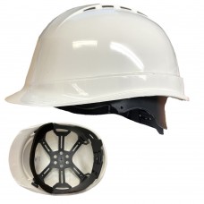 Vented 6 Point Plastic Harness Safety Helmet Hard Hat