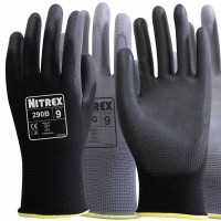 Nitrex 290 PU Palm Polyester Liner General Purpose Gloves