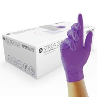 Heavy Weight Purple Nitrile Disposable Chemotherapy Gloves x 100 hands