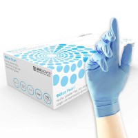 Blue Medical Grade Medium Weight Nitrile Examination Gloves x 100 hands